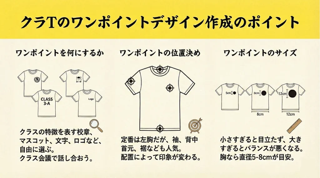 クラTのワンポイントデザイン作成のポイント